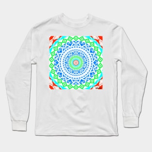 mandala light circle ecopop Long Sleeve T-Shirt